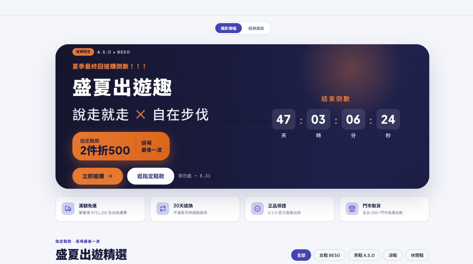 促銷頁 A/B 版面測試：同一檔活動做兩種版面 封面